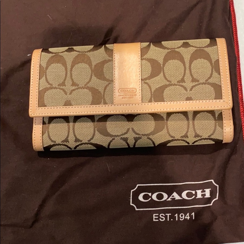 Coach monogram wallet